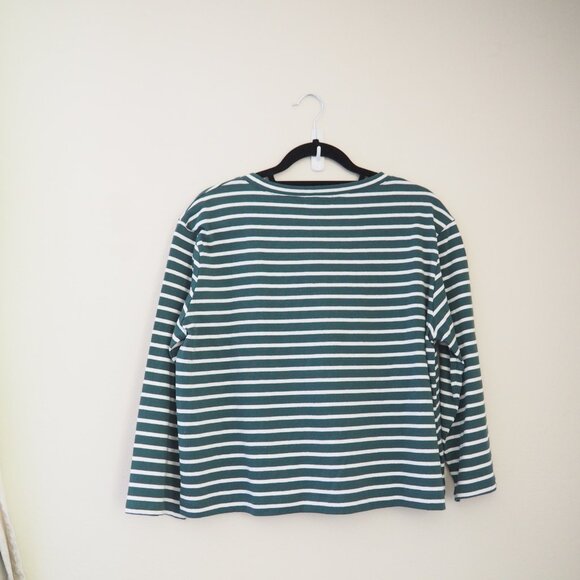 * NWT Roolee Mirae Green White Stripe Top sz L - Picture 6 of 6